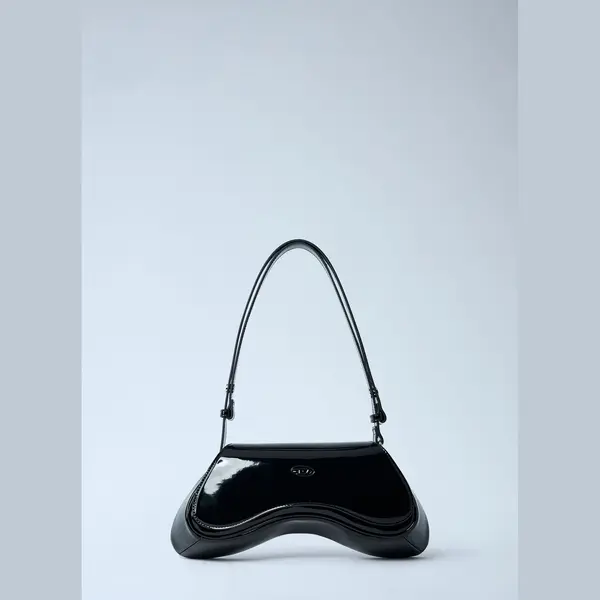 Diesel Play Shoulder Responsible Bag - Woman Shoulder Bags Black One Size thumbnail