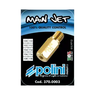 Gicleur De Carburateur Polini Pour Auto Principal 100-102-104-106-108-110-112-114-116-118 Neuf