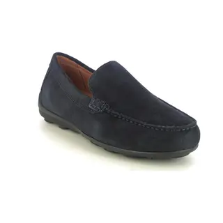 Geox Spherica Drive Navy Suede Mens Loafers U55HYA-C4021 In A Plain Suede Leather In Size 43
