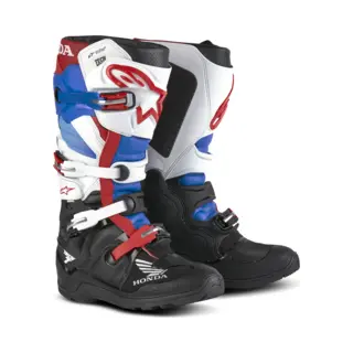 Alpinestars Honda Tech 7 Enduro Drystar® Boots Black White Blue Bright Red, Size, 13