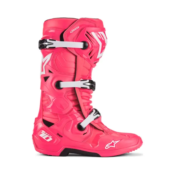 Alpinestars Tech 10 Boots Diva Pink White thumbnail