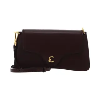 Coccinelle Leren Schoudertas Clutch C-Me Calf Hi-Tech Crossbody Bag Berry Donkerpaars