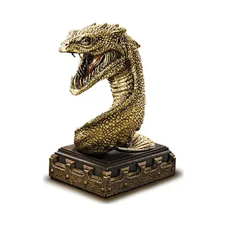 The Noble Collection Harry Potter Basilisk Bookend - 18 Cm (18 Cm) Hand Painted Bookend Stand - Officieel Gelicentieerde Filmset Filmrekwisieten
