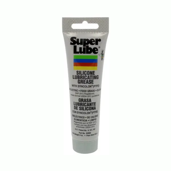 Super Lube 92003 Silicone Lubricating Grease With Ptfe, 3 Oz Tube, Translucent White thumbnail
