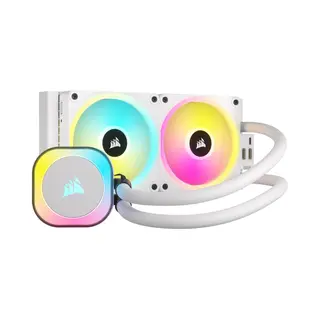 Corsair H100I Processor Hybride koeler 12 cm Wit