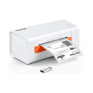 Vevor Label Printer Voor Stickers Labelprinter 203dpi Labelprinter 40-108mm Usb