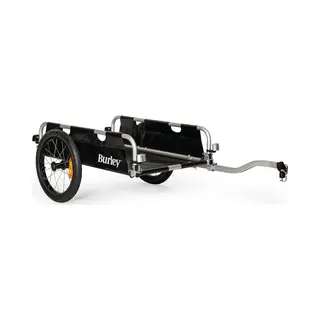 Burley Flatbed, Aluminum Utility Cargo Bike Trailer, Black/Silver, 33 X 16.1 X 30.9 Inches