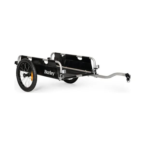 Burley Flatbed, Aluminum Utility Cargo Bike Trailer, Black/Silver, 33 X 16.1 X 30.9 Inches thumbnail