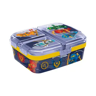 stor Lego Ninjago Kinderlunchbox – Broodtrommel Met 4 Vakken Voor Kinderen Vanaf 4 Jaar - Vaatwasserbestendig & Bpa-vrij - Donkerblauw
