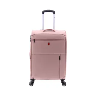Gladiator Arctic Uittrekbare Koffer Met Zwenkwielen, Medium, Roze, Rekbare, Zachte Koffer Met Zwenkwielen.