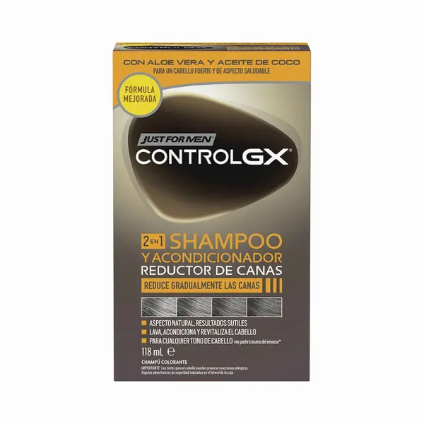Just For Men (Control Gx) Champu 2 En 1 118 Ml Reducer Cana thumbnail