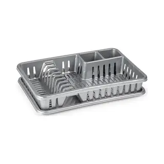 Plasticforte Afdruiprek Met Lekbak - 45 X 30 Cm - Grijs - Afwassen/afdrogen - Afwasrekken - Kunststof