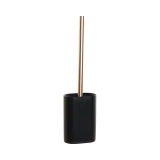 Item International Silicone Hygiene Wc/toiletborstel - 40 Cm - Met Houder - Zwart - Toilet/badkameraccessoires Wc-borstel