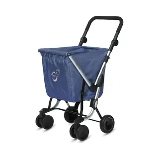 Playmarket We Go Basic Boodschappentrolley 97 Cm 50 Liter Marineblauw Blauw (marineblauw), 97 Cm, Koffer