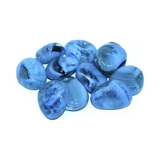 Concorde Decoratie/hobby Stenen/kiezelstenen - Edelstenen Kleuren Lichtblauw - 250 Gram / 2 A 3 Cm - Klein Formaat