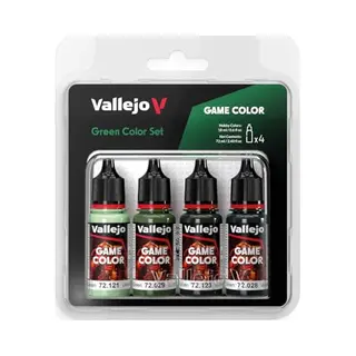 Vallejo Av Game Color Set - Green Colors (x4)