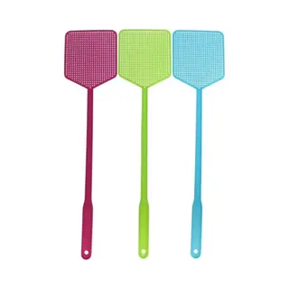 Gerimport Vliegenmeppers Set Van 3x Stuks - Plastic - 46 Cm - Kleurenmix - Anti Insecten Middelen - Vliegen/muggen/wespen