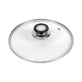 Gerimport Universele Glazen Pannendeksel - Voor Pannen Met Dia 24 Cm - Kookpannen Accessoires - Met Stoomgaatje
