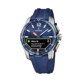 Festina Connected D Horloge Heren Zilver Oranje