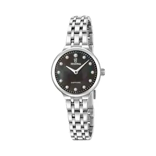 Festina Bracelet De Montre En Acier Inoxydable Noir Pour Femme