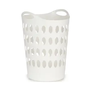 Kipit Arte R Flexibele Wasmand/opbergmand - Rond - Wit - 50 Liter - Wasgoed Sorteren