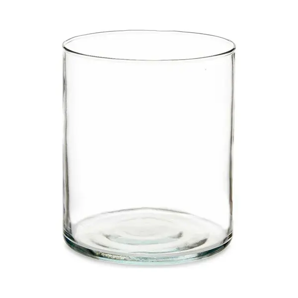 Giftdecor Bloemenvaas - Cilinder Vorm - Transparant Glas - 17 X 20 Cm - Vaas thumbnail