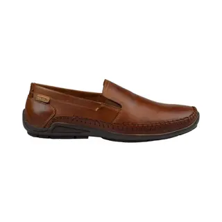 Pikolinosvoor Mannen. 06H-5303 Azoren Bruin Leren Mocassins (44), Leer, 1 Tot 3 Cm, Casual, Klassiek