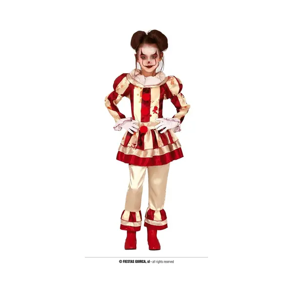 Fiestas Guirca - Striped Clown Girl (5-6 Jaar) thumbnail