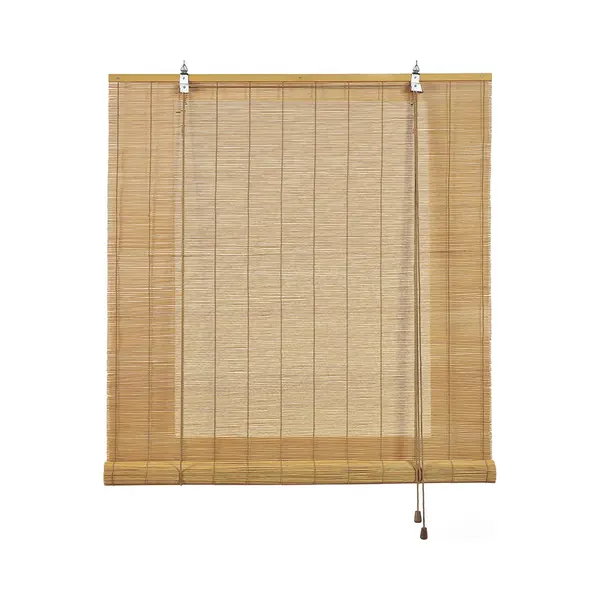 Storesdeco - Bamboe Rolgordijn Voor Binnen En Buiten - Lichtbruin, 90x175 Cm thumbnail