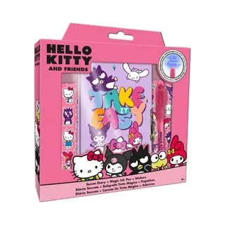 Sanrio Hello Kitty And Friends - Secret Dairy + Magic Ink Pen + Stickers