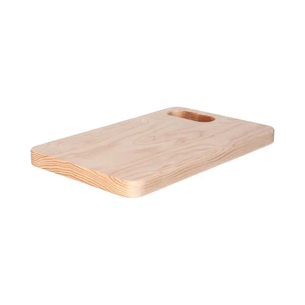 Cm Snijplank Blank Hout - Met Handvat - 30 X 19 Cm - Keuken Serveerplanken/broodplanken thumbnail