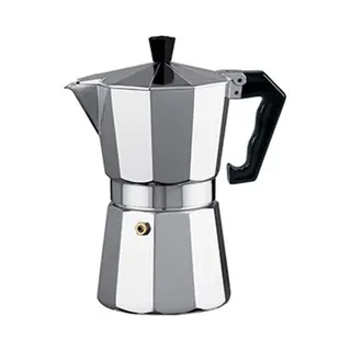 Alessandro Percolator Italiaans Koffiezetapparaat - 1 Kopje - Aluminium - Zilver - 60 Ml - Koffiezetter