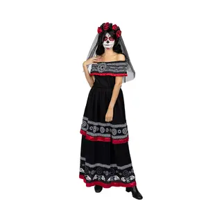 Funidelia Dia De Los Muertos Kostuum Voor Vrouwen - Maat, M - Zwart