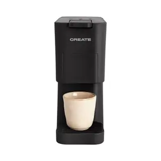 Create / Thera Studio/Mehrkapsel-Espresso- Und Mahlkaffeemaschine Schwarz/Touch-Bedienfeld, 19 Bar, Programmierbar, 3 Austauschbare Adapter,