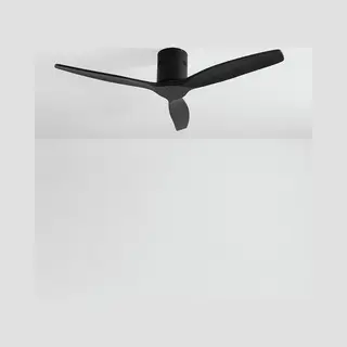 Create Create - Plafondventilator 40W Silent 100% Hout (Ø132cm) (ruimtes 10m²-25m²) - Zwart - Geen Licht - Afstandsbediening - Wind Calm Natural Wood