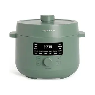 Create/Pressure Cooker Studio/Multifunktioneller Programmierbarer Elektrischer Schnellkochtopf 4L Salbeigrün / 15 Funktionen, 24h Timer,