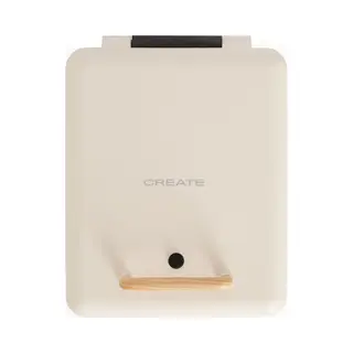 Create Create - Tosti-ijzer, Grill En Wafelijzer Met Verwisselbare Platen - Gebroken Wit - Viervoudig - Stone Studio