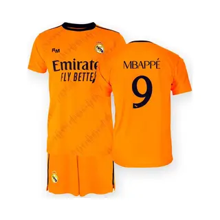 Real Madrid Cf Mbappe Real Madrid Voetbaltenue Uit - 2024-2025 - Voetbaltenue Kinderen - Shirt En Broekje - Jongens En Meisjes --164