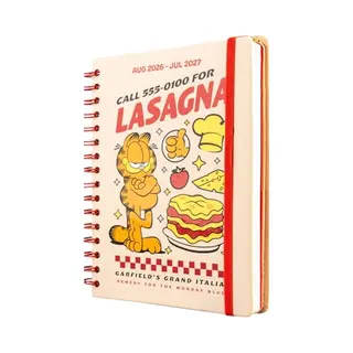 Grupo Erik Hausaufgabenheft 2026 2027 Garfield Kalender Schulplaner A5 - Schulkalender Schülerkalender Studienplaner Wochenplaner - Terminplaner 2026