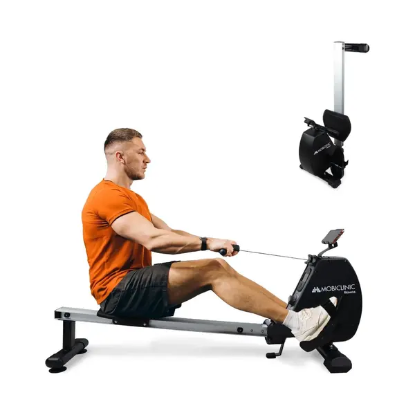 Mobiclinic® Fitness, Rudergerät, Rowfit, 8 Widerstandsstufen, Geräuschlos, Magnetischer Widerstand, Lcd-Monitor, Handy-ständer, Bis Zu 120 Kg, 6kg thumbnail