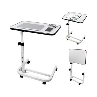 Mobiclinic®, Beistelltisch, Klappbar, Höhenverstellbar, Neigbar, Für Computer, Sofa, Bett, Rutschfester Rand, 360º-Rollen Mit Bremse, C-Form,