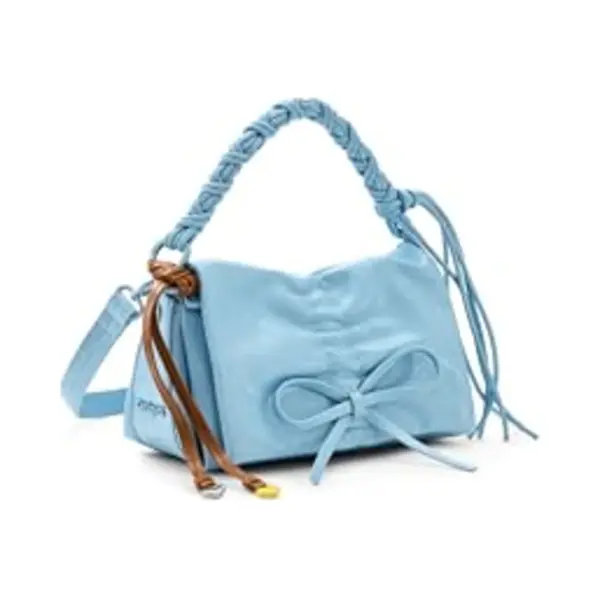 Desigual, Glanzende Strik Tas, Dames, Polyurethaan, Blauw, U thumbnail
