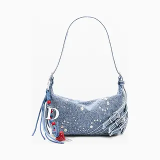 Desigual, Kleine Denim Tas, Katoen, Blauw, U