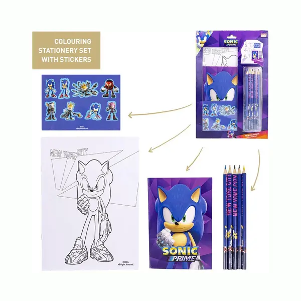 Sonic The Hedgehog Prime Schrijfwarenset thumbnail
