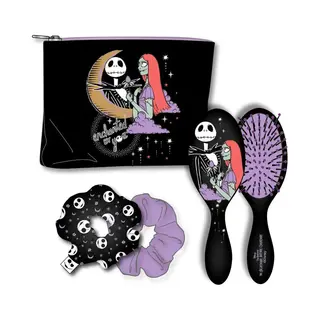 Arborescence Brosse à Cheveux Avec Trousse Fille Cerda Disney Nightmare Before Christmas Jack & Sally Zwart