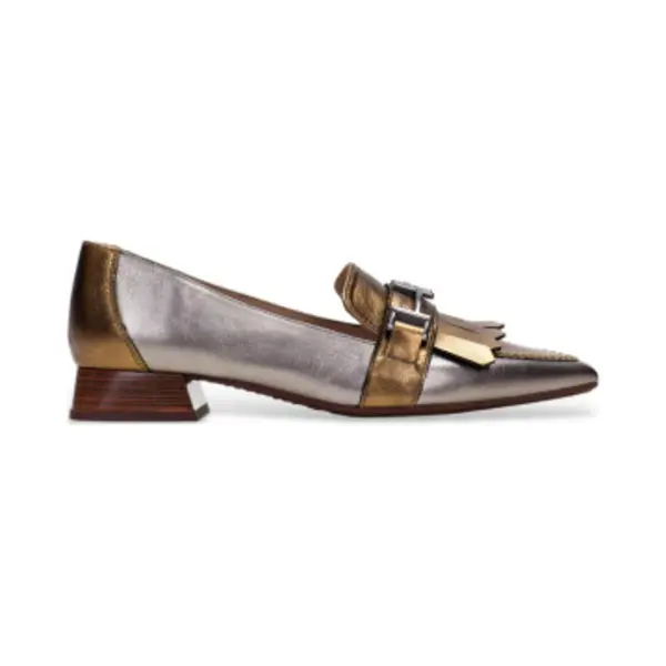 Hispanitas For Woman. CHI243573 Menorca Bronze Leather Shoes (38), 1 To 3 Cm, None, Casual, Party thumbnail