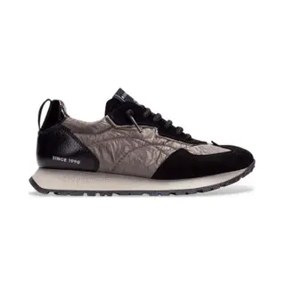 Hispanitas For Woman. HI254209 Leather Sneakers Kansas Black (37), Flat, 1 To 3 Cm, Laces, Casual