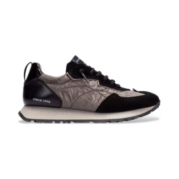 Hispanitas For Woman. HI254209 Leather Sneakers Kansas Black (37), Flat, 1 To 3 Cm, Laces, Casual thumbnail