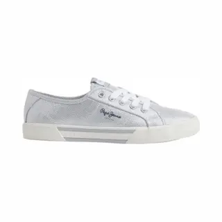 Pepe Jeans Sneakers Laag 'Brady Party' Zwart / Zilver