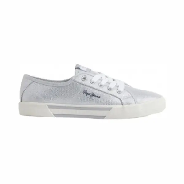 Pepe Jeans Sneakers Laag 'Brady Party' Zwart / Zilver thumbnail